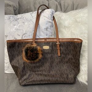 EUC Brown Michael Kors Tote Bag!